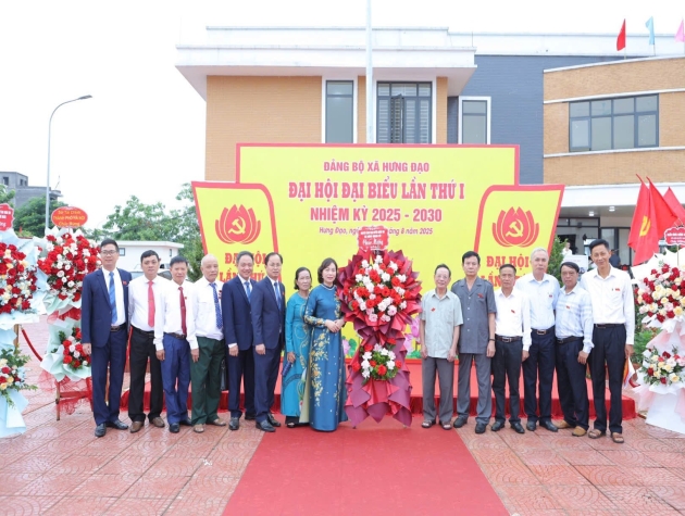 Đại hội Đảng bộ xã Hưng Đạo: Khát vọng xây dựng một vùng quê đáng sống, sinh thái, giàu đẹp.